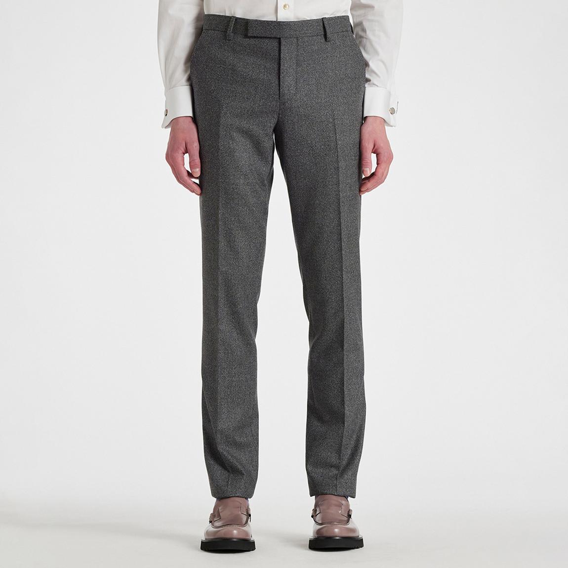 Grey Slim Fit Wool Trousers main product photo