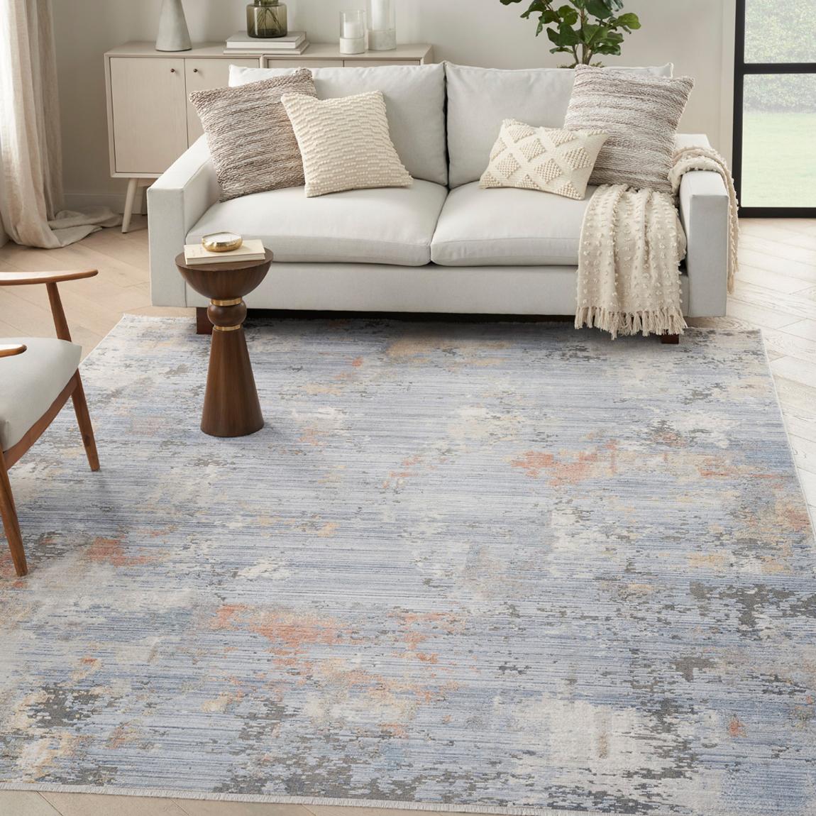Abstract Hues ABH01 229 x 160cm Rug, Grey/Blue main product photo