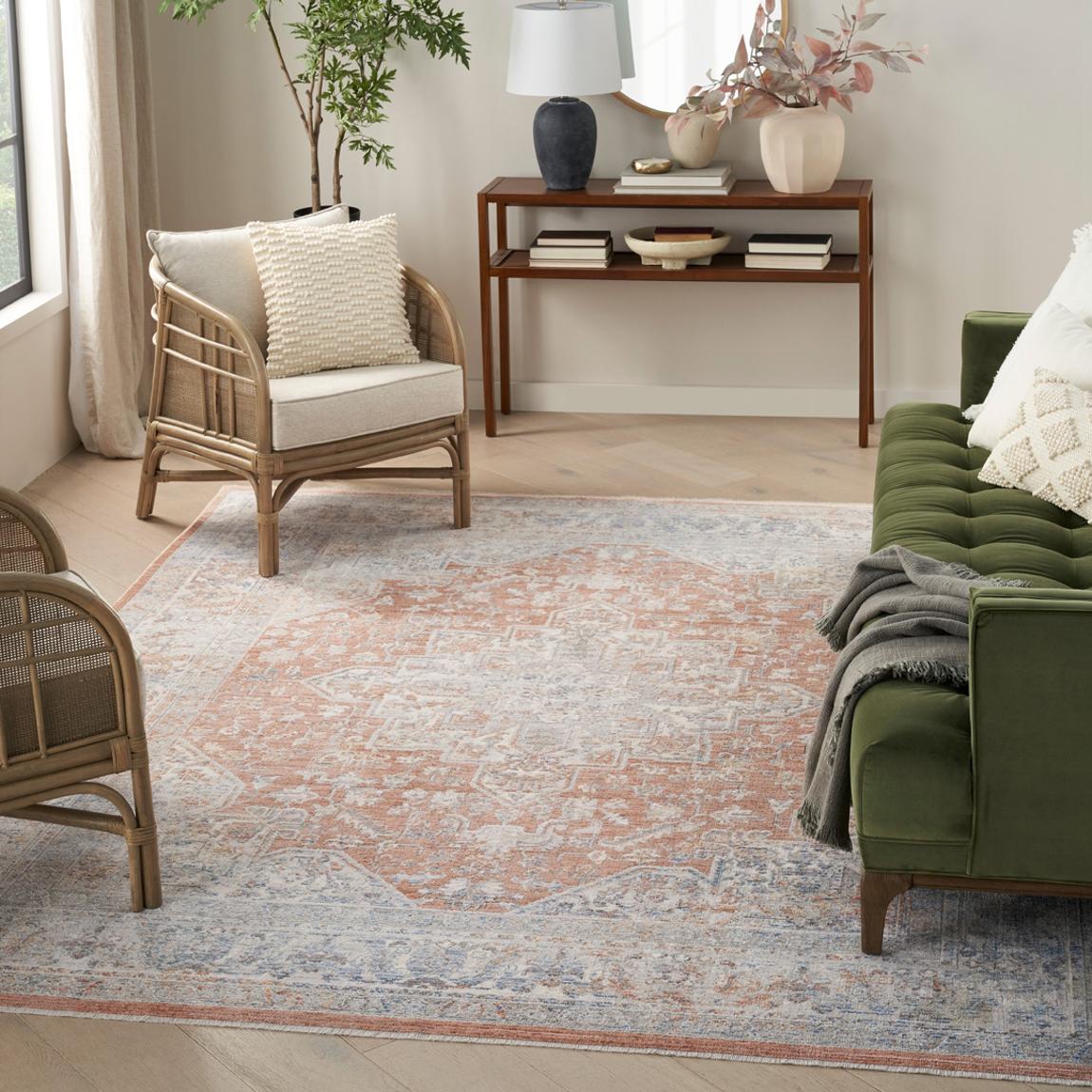 Elegant Heirlooms ELH01 160 x 99cm Rug, Blue/Multicolour main product photo