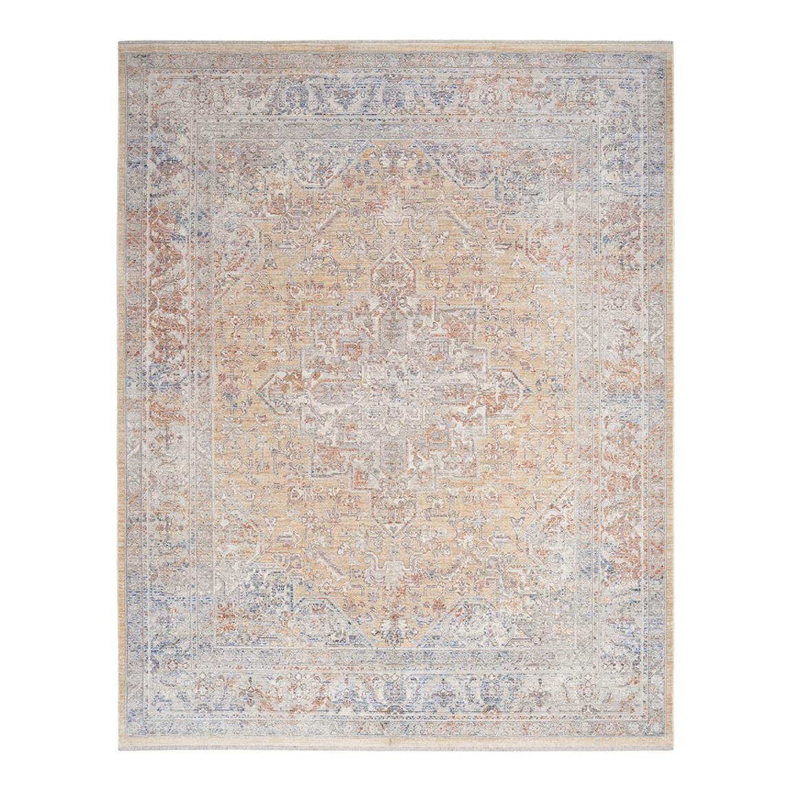 Elegant Heirlooms ELH01 396 x 30cm Rug, Grey/Gold main product photo