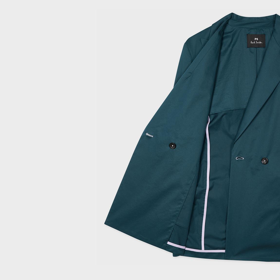 Teal Double Breasted Jacket main product photo