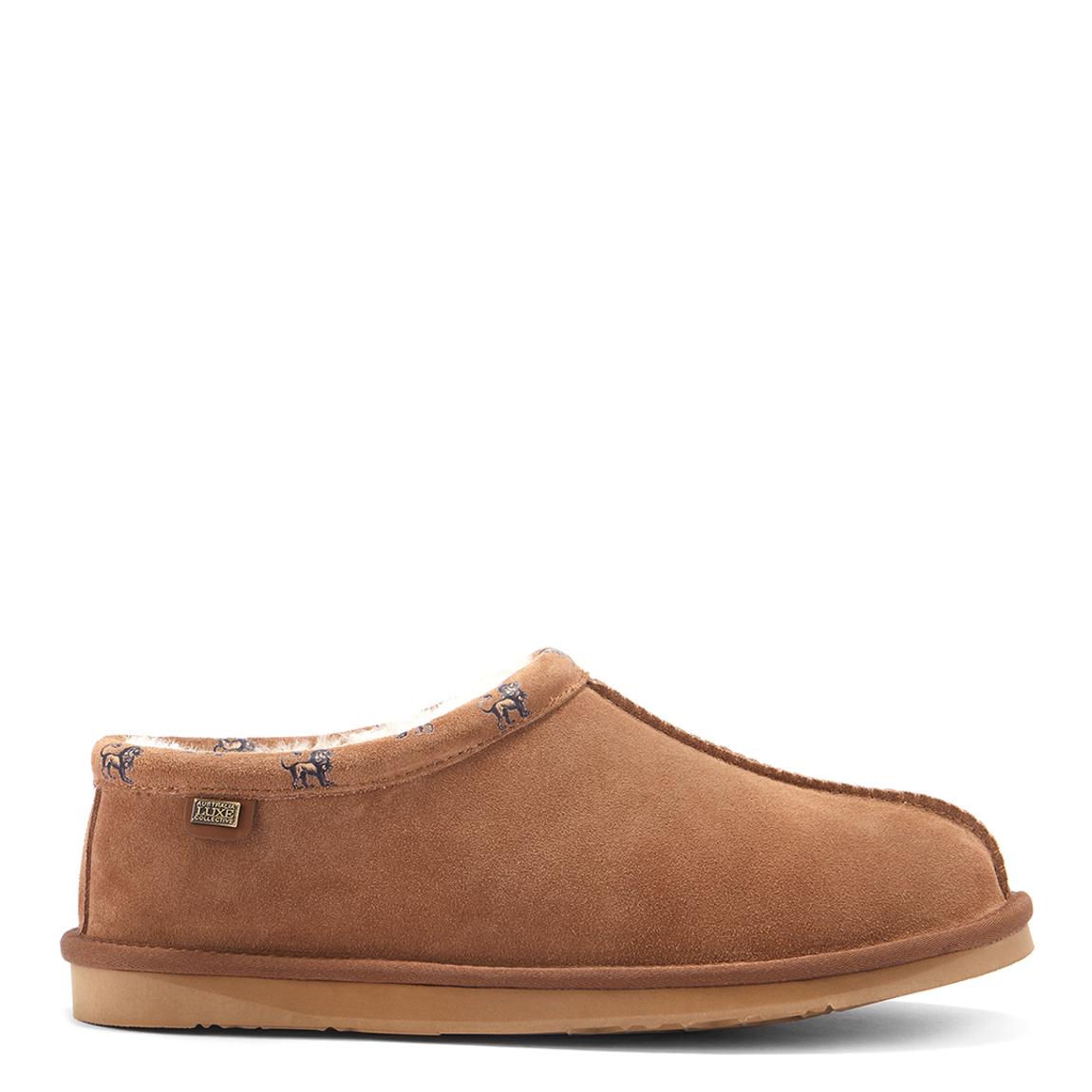 Men's Chestnut Outback Suede Slippers main product photo