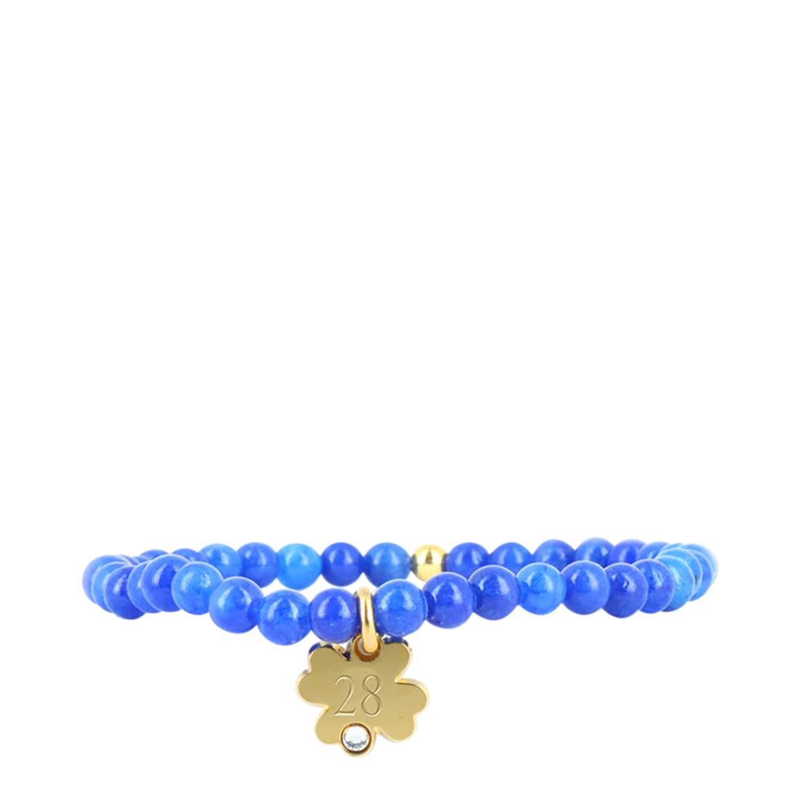 Blue Bead Bracelet Number Clover 28 main product photo
