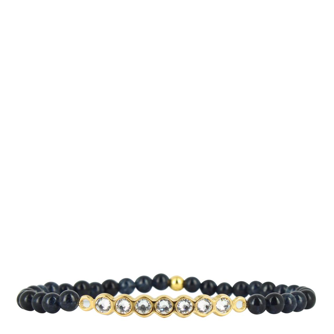 Navy Rainbow Bead Bracelet main product photo