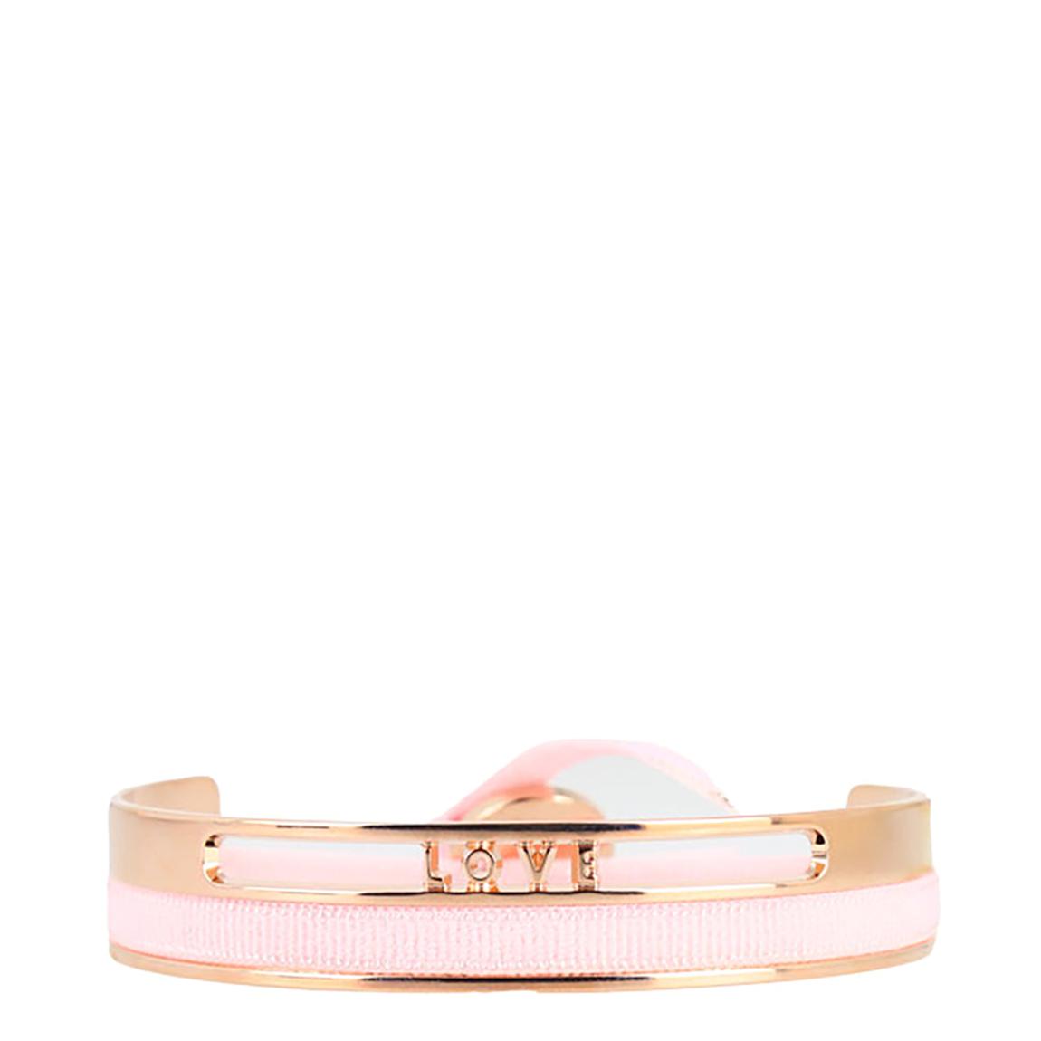 Pink Gold Ribbon Bangle 4Mm Love main product photo