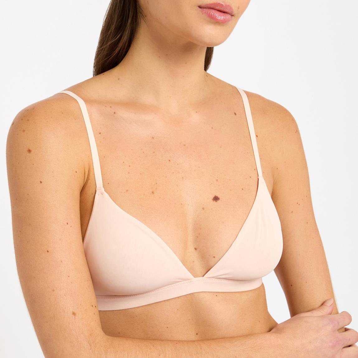 Barely Decent Triangle Bralette Nude main product photo