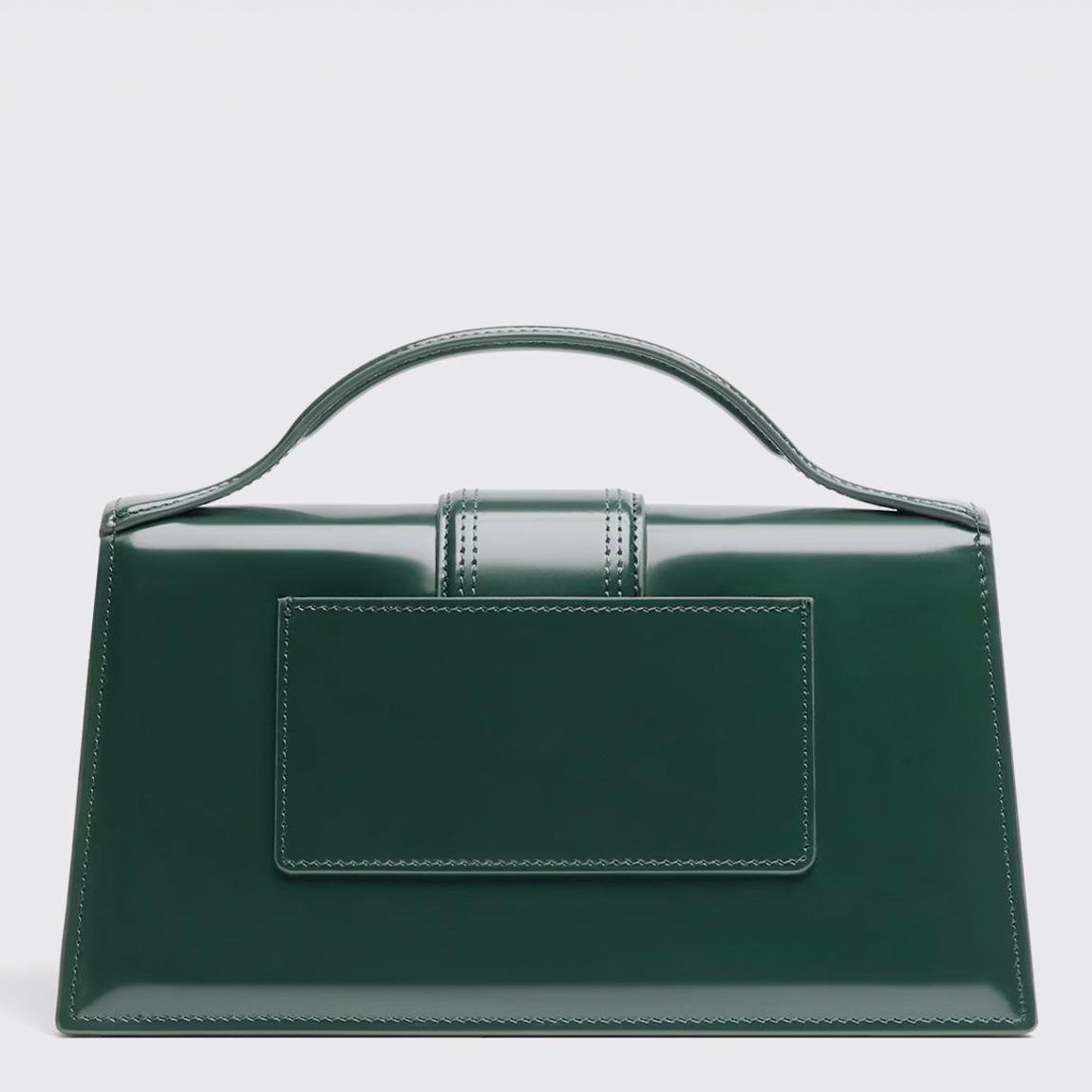 【コンパニー】JACQUEMUS グリーン ボディバッグ Jacquemus Dark Green Jacquemus The Large Bambino Crossbody Bag