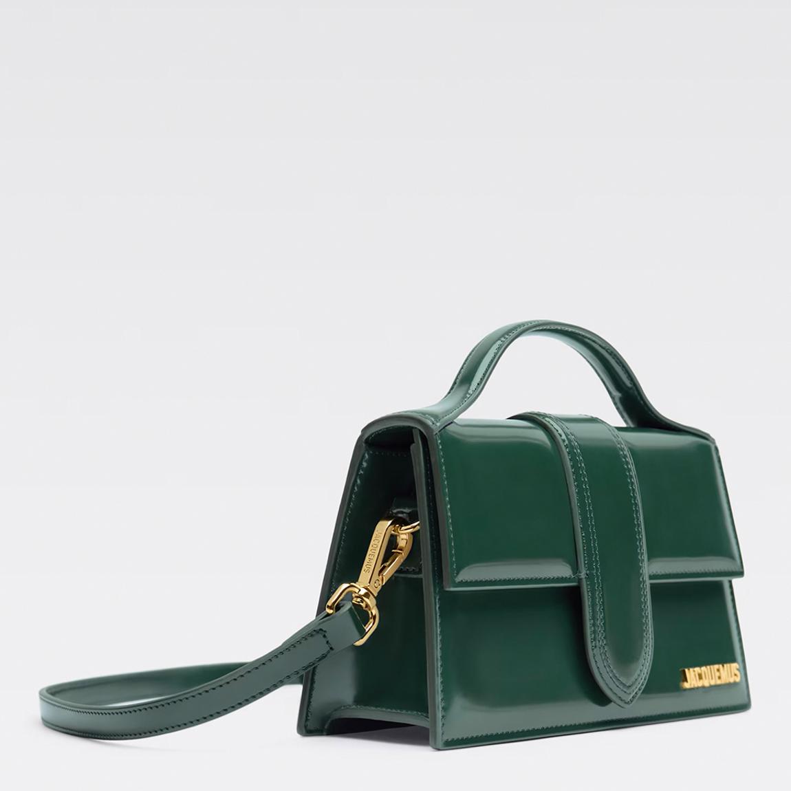 Jacquemus Dark Green Jacquemus The Large Bambino Crossbody Bag