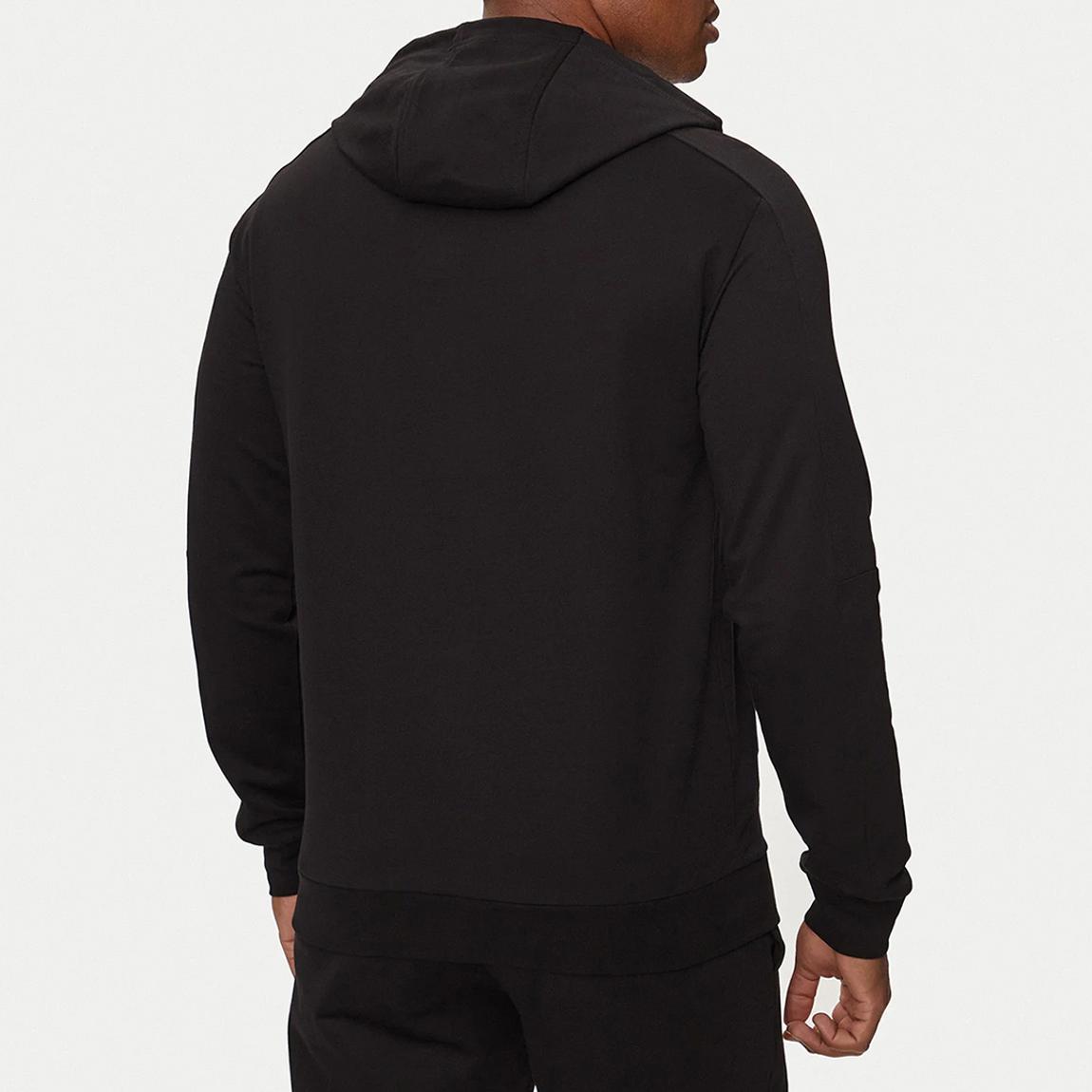 Black Hooded Cotton Sweatshirt main product photo