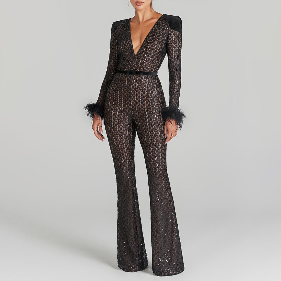 Black Rachel Jumpsuit main product photo