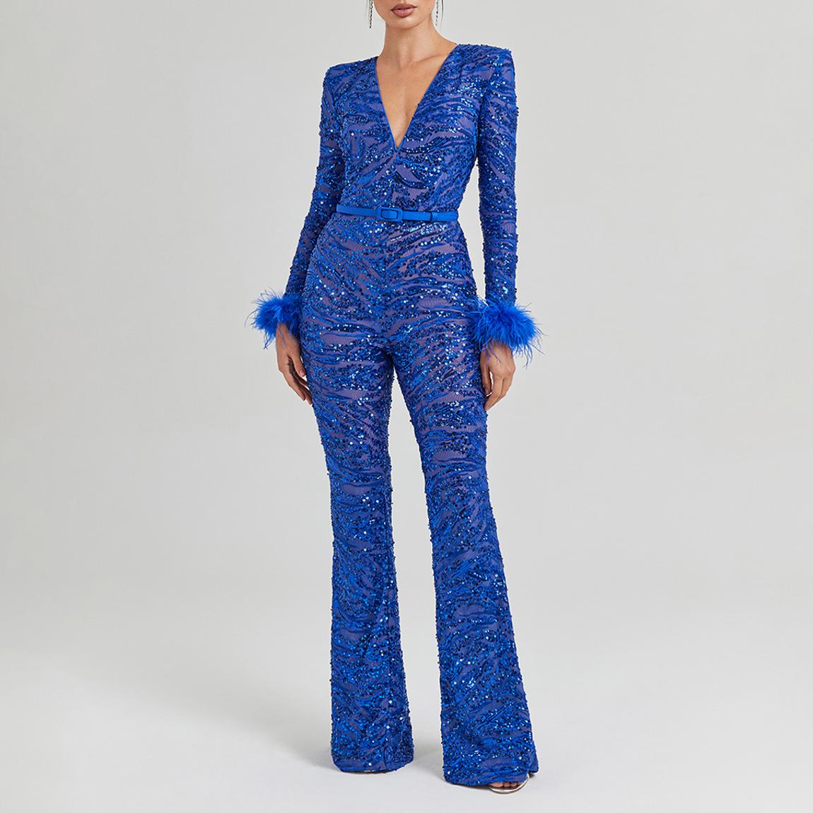 Blue Tia Jumpsuit main product photo