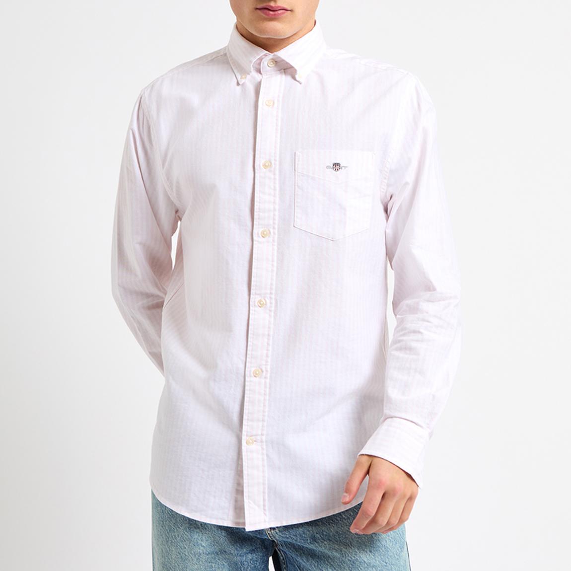 Pink Stripe Regular Fit Oxford Shirt main product photo