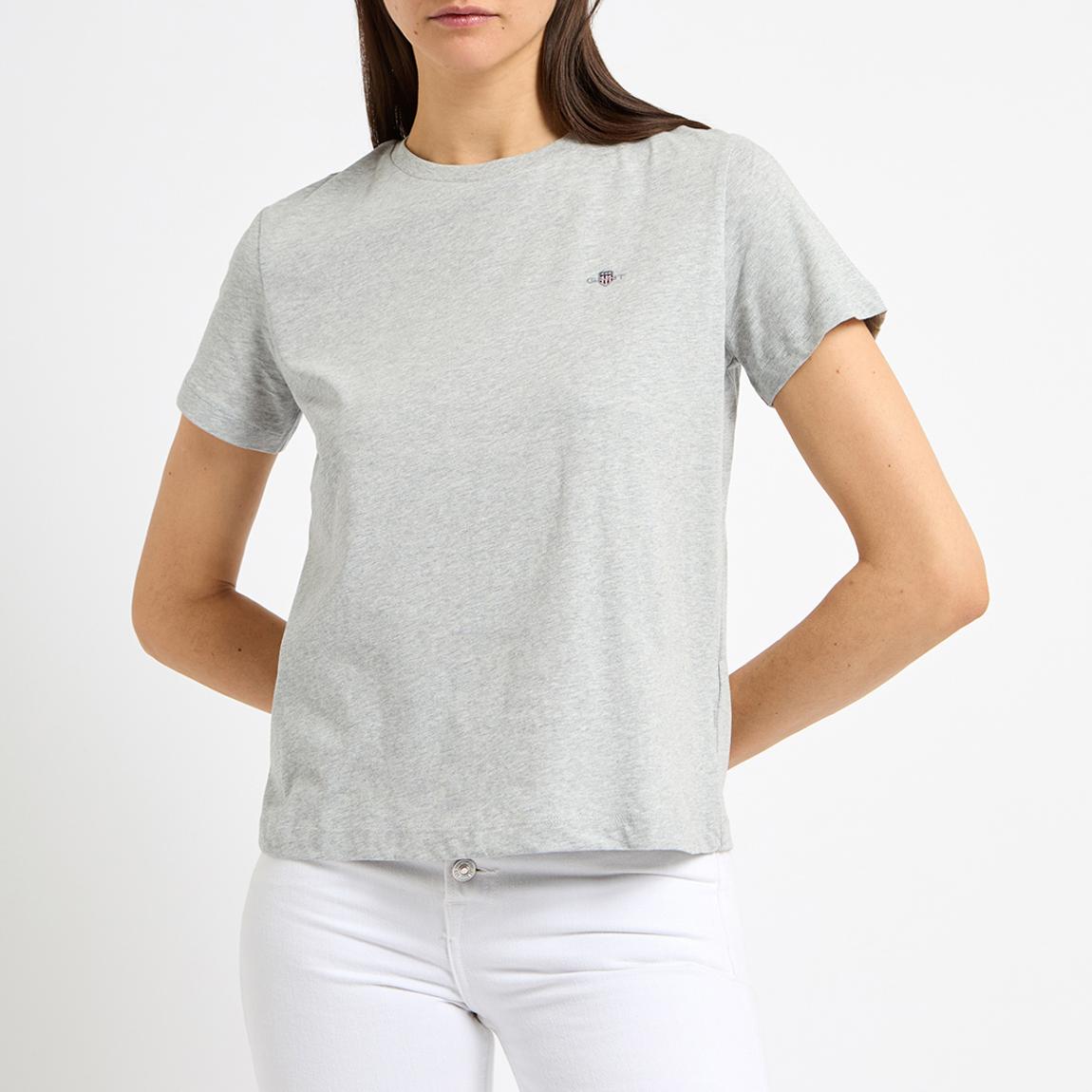 Grey Shield Logo Cotton T-Shirt main product photo