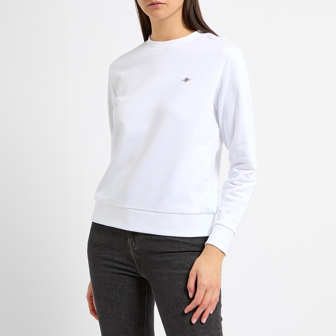 White Shield Logo Crew Neck Sweatshirt main product photo
