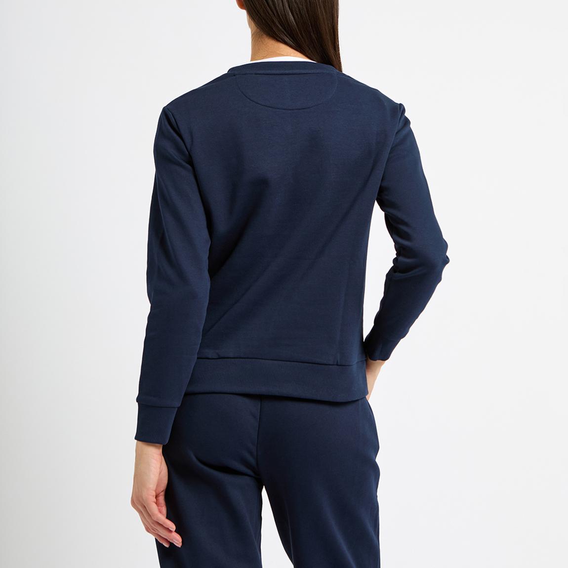 Navy Shield Logo Crew Neck Sweatshirt main product photo