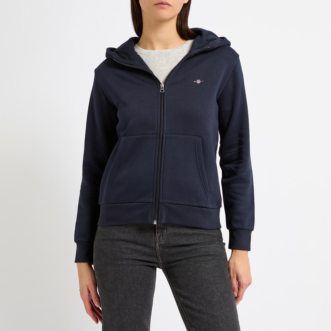 Navy Regular Shield Zip Hoodie main product photo
