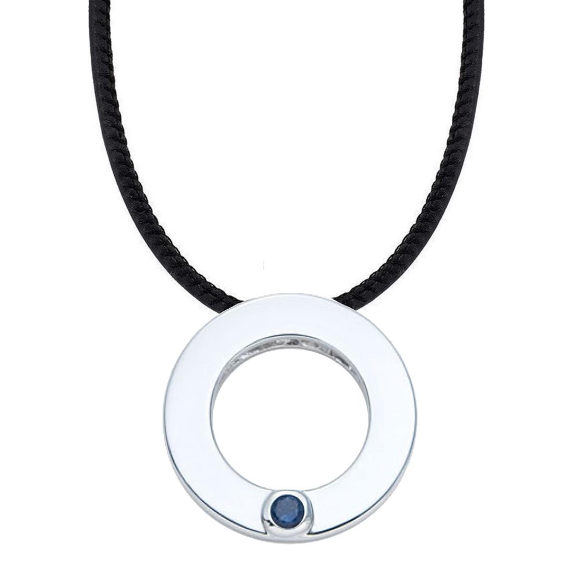18K White Gold Eternal Life Sapphire Necklace main product photo
