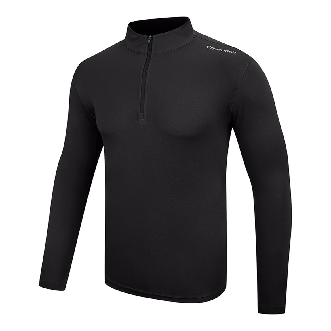 Black Tech 1/2 Zip Midlayer Sweatshirt main product photo