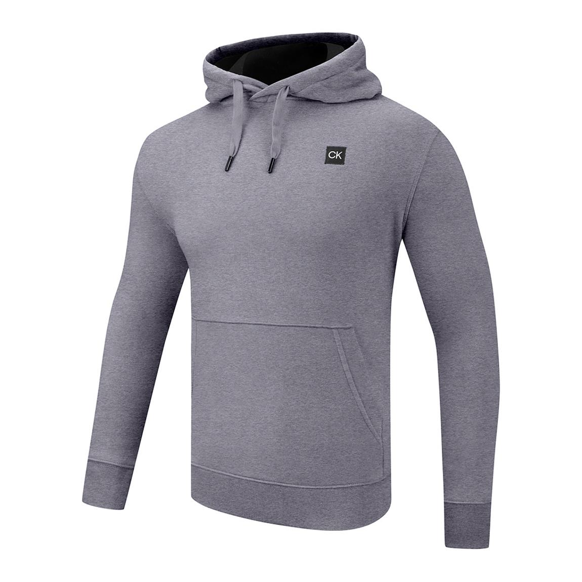 Silver Marl Fleece Lined Supersoft Cotton Blend Hoodie main product photo