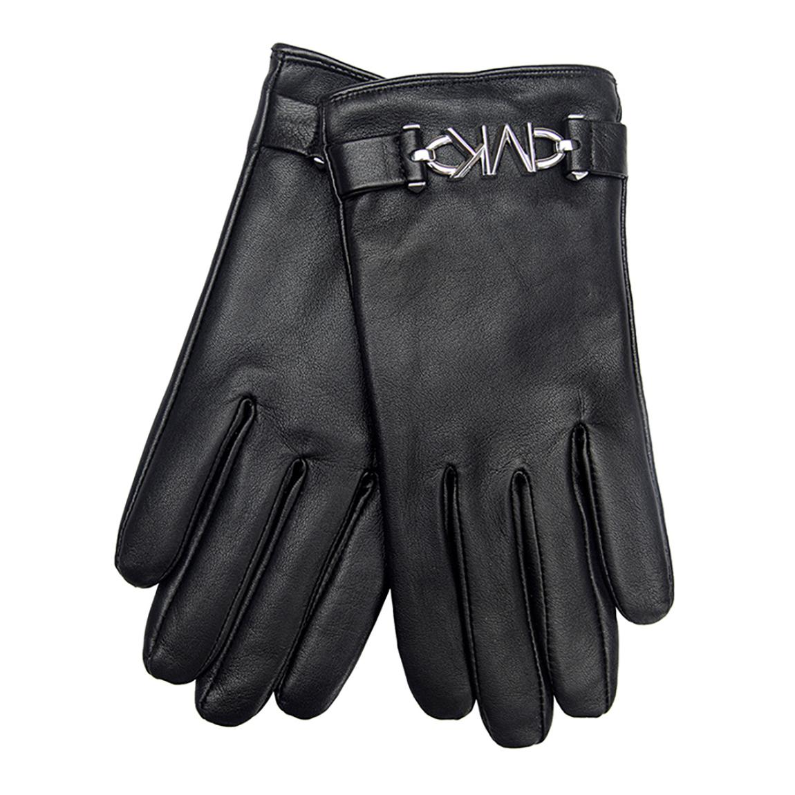 Black Leather Glove With Parker Hw main product photo