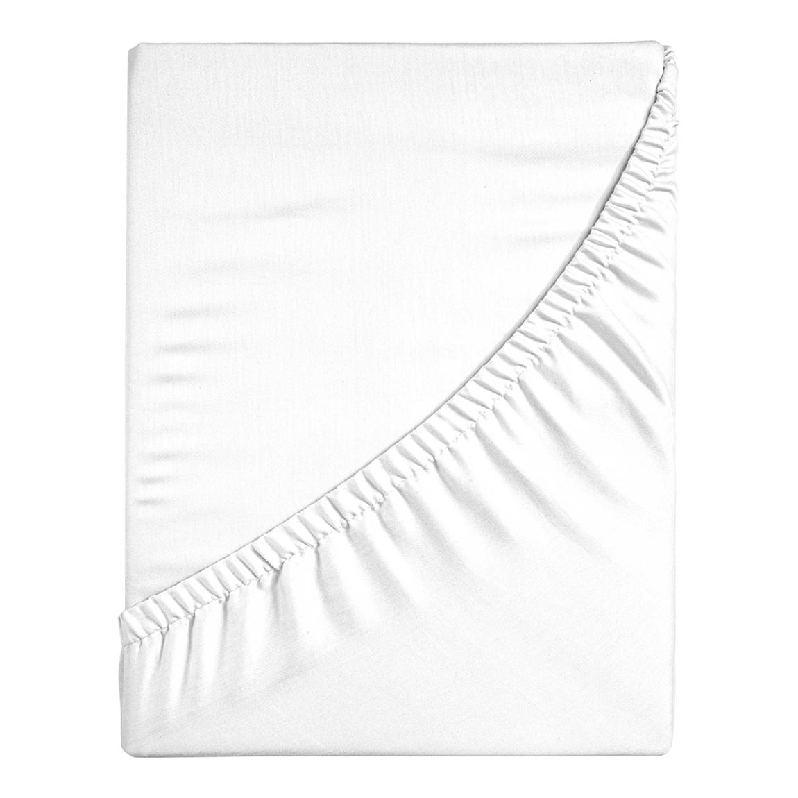 Double Fitted Sheet, White main product photo
