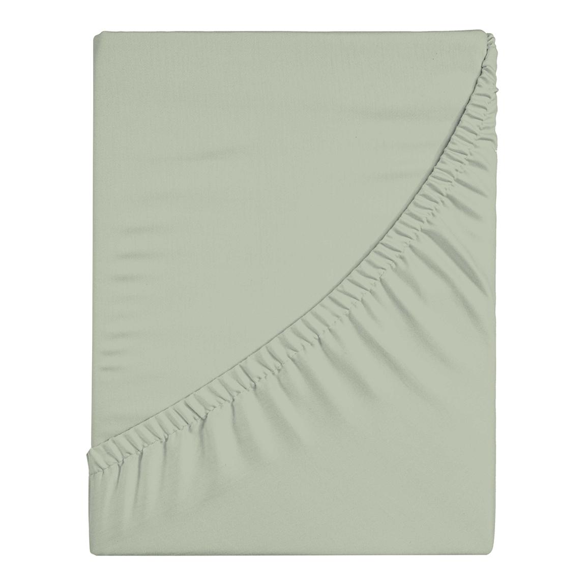 King Fitted Sheet, Sage with Forest Border main product photo