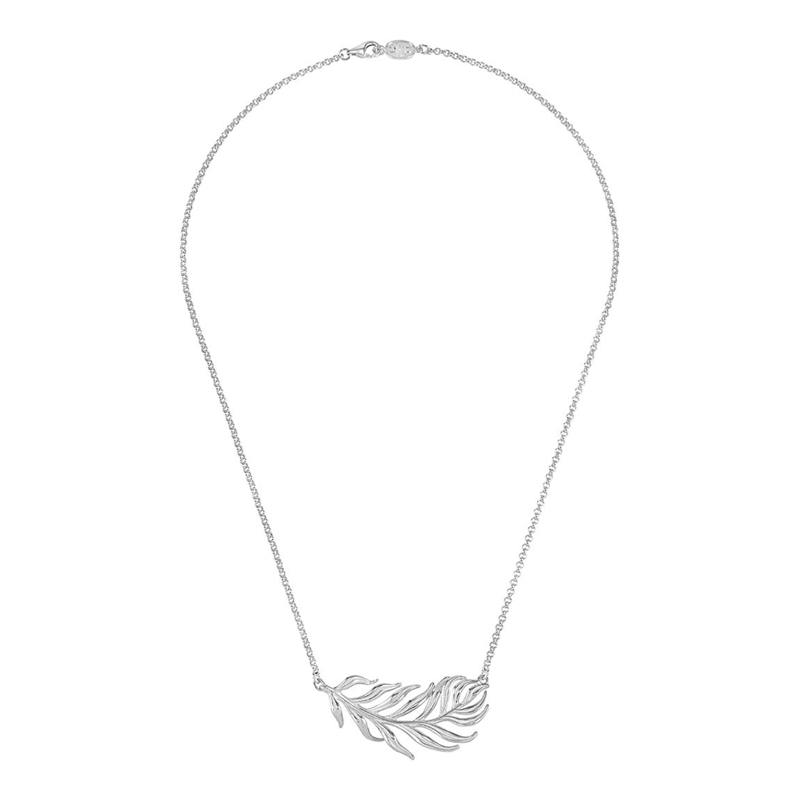 Silver Angel Feather Necklace main product photo