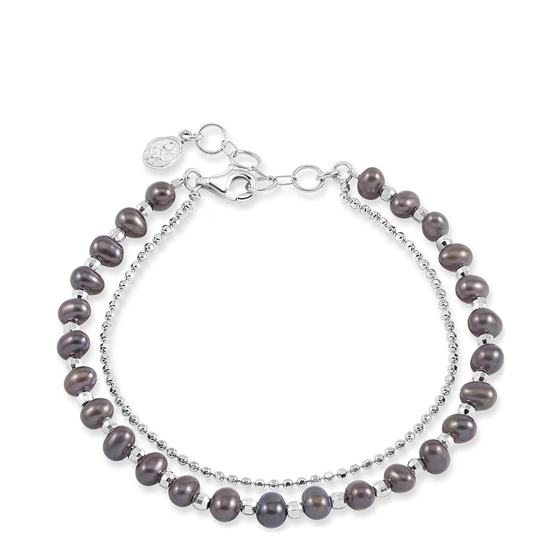 Silver Peacock Freshwater Timeless Pearl Bracelet main product photo