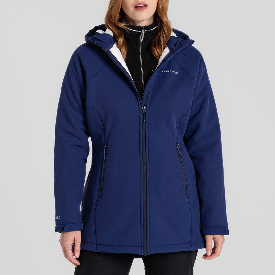 Navy Gwen Hooded Jacket main product photo