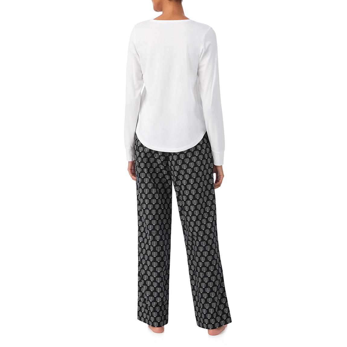 Black and White Long Sleeve Pyjama Set main product photo