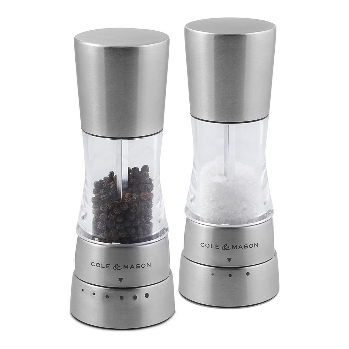 Derwent Satinless Steel Salt & Pepper Mill Set main product photo