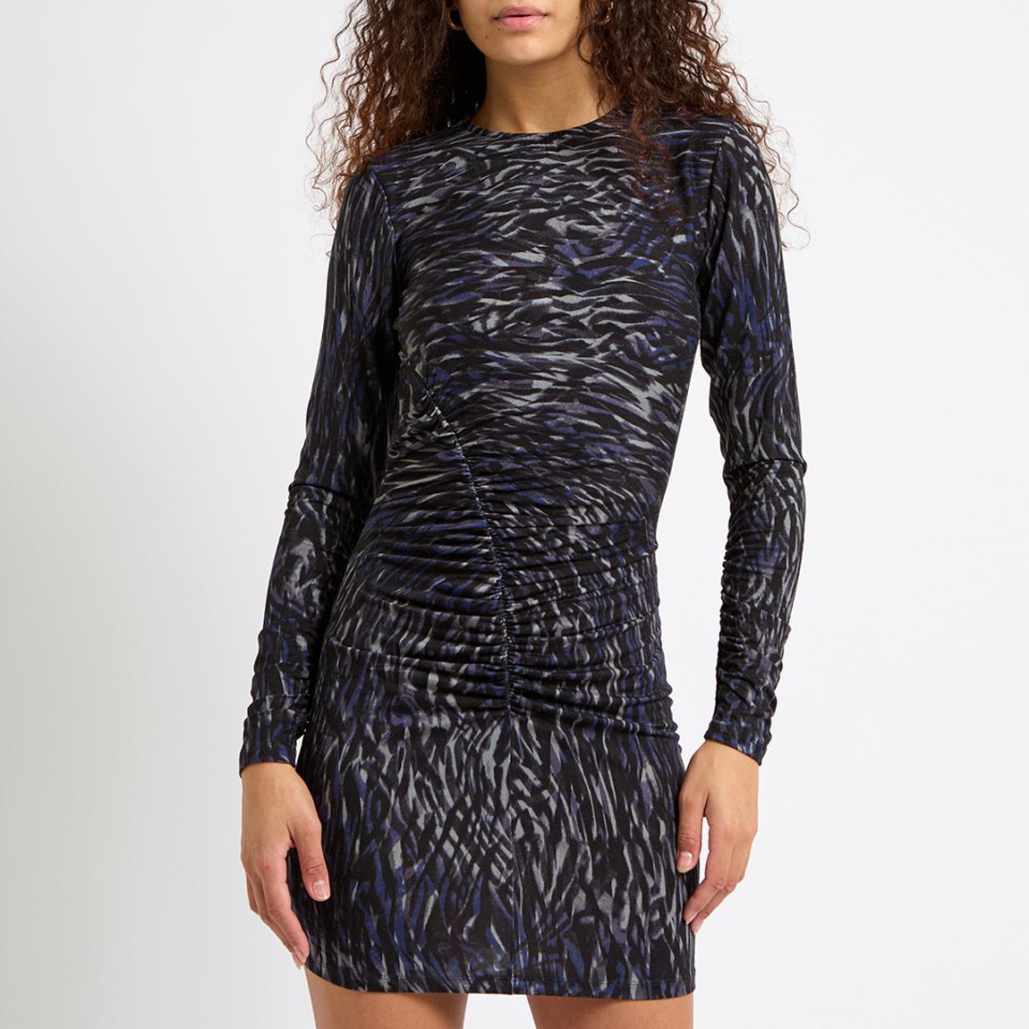 Navy Allie Printed Jersey Dress main product photo