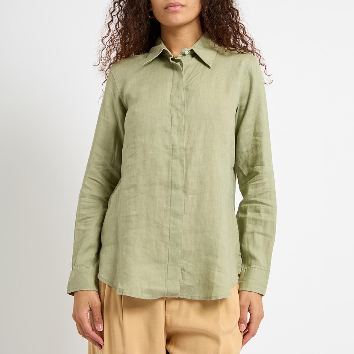 Green Capri Linen Shirt main product photo