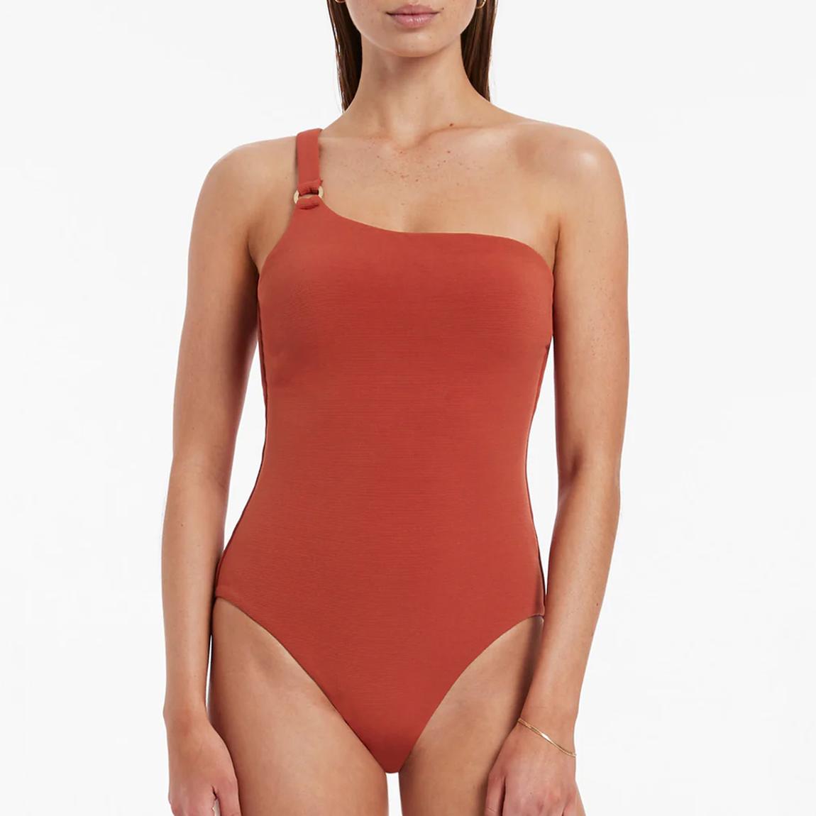 Russet Islarib One Shoulder One Piece Swimsuit main product photo