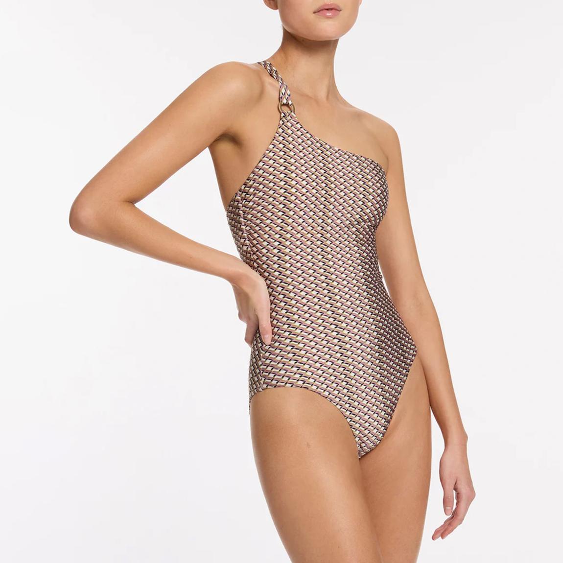 Multi Infinity One Shoulder One Piece Swimsuit main product photo