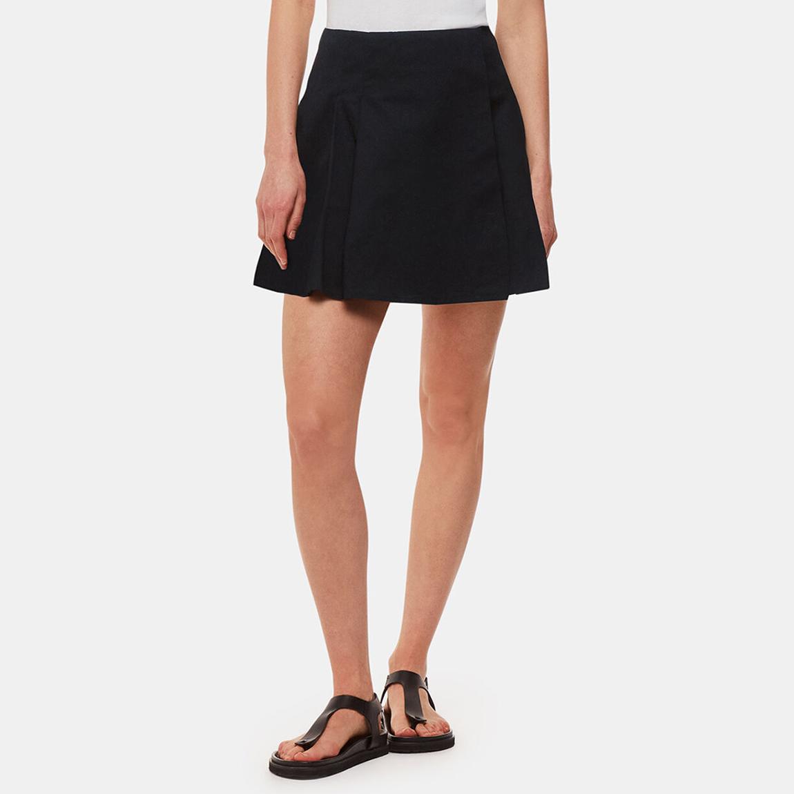 Black Pleated Cotton Skirt main product photo