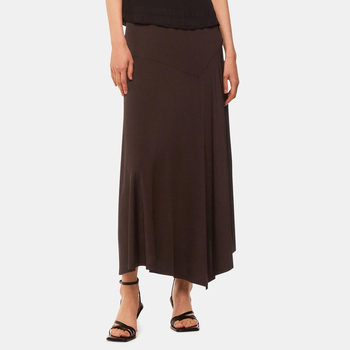 Brown Katrina Asymmetric Skirt main product photo