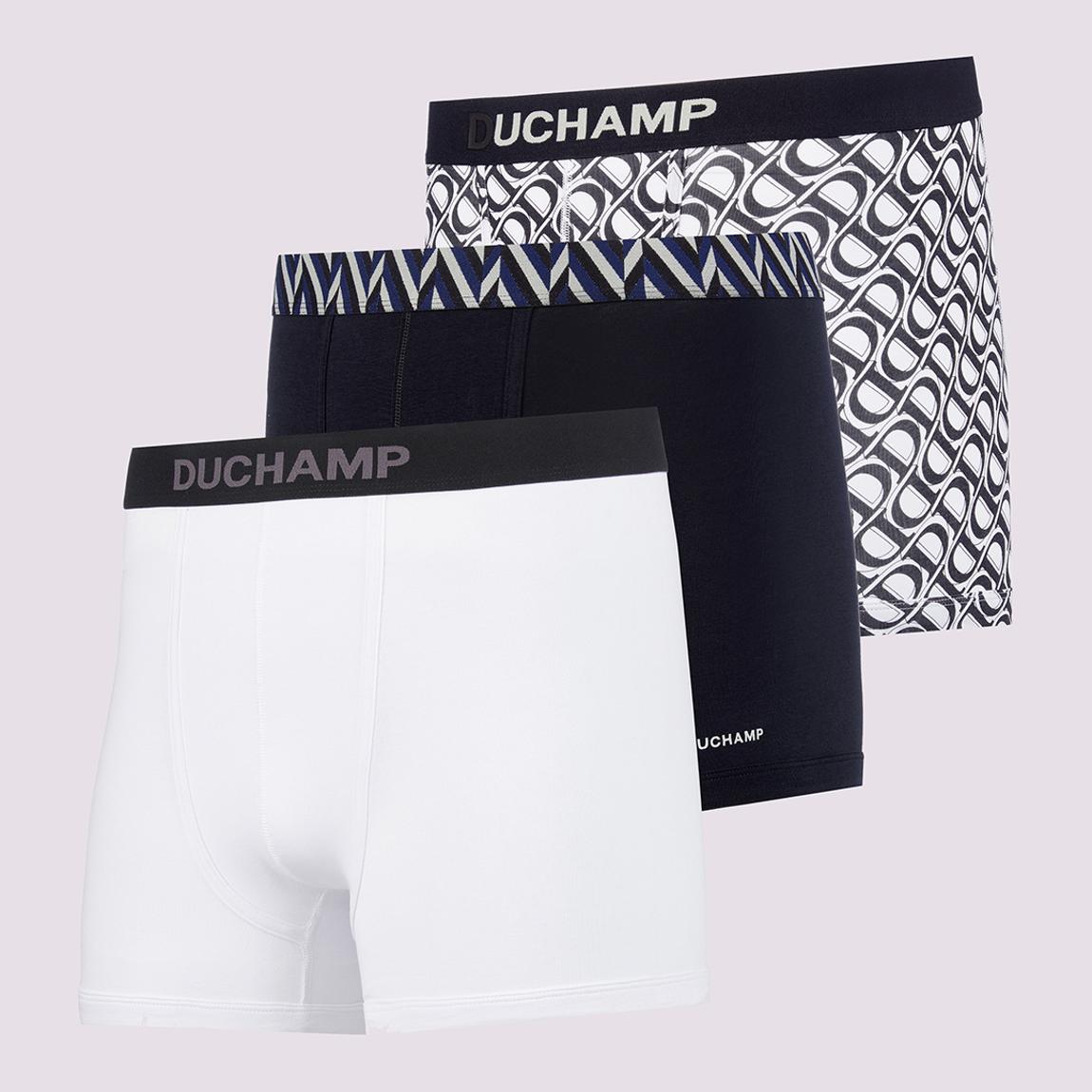 Multi Three Pack Monogram Print Cotton Boxer Briefs main product photo