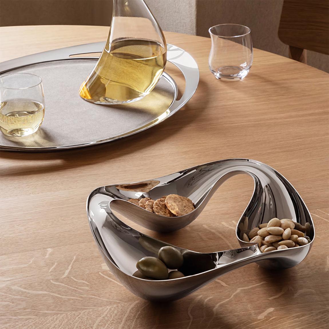 Cobra Stainless Steel Triple Snack Bowl main product photo