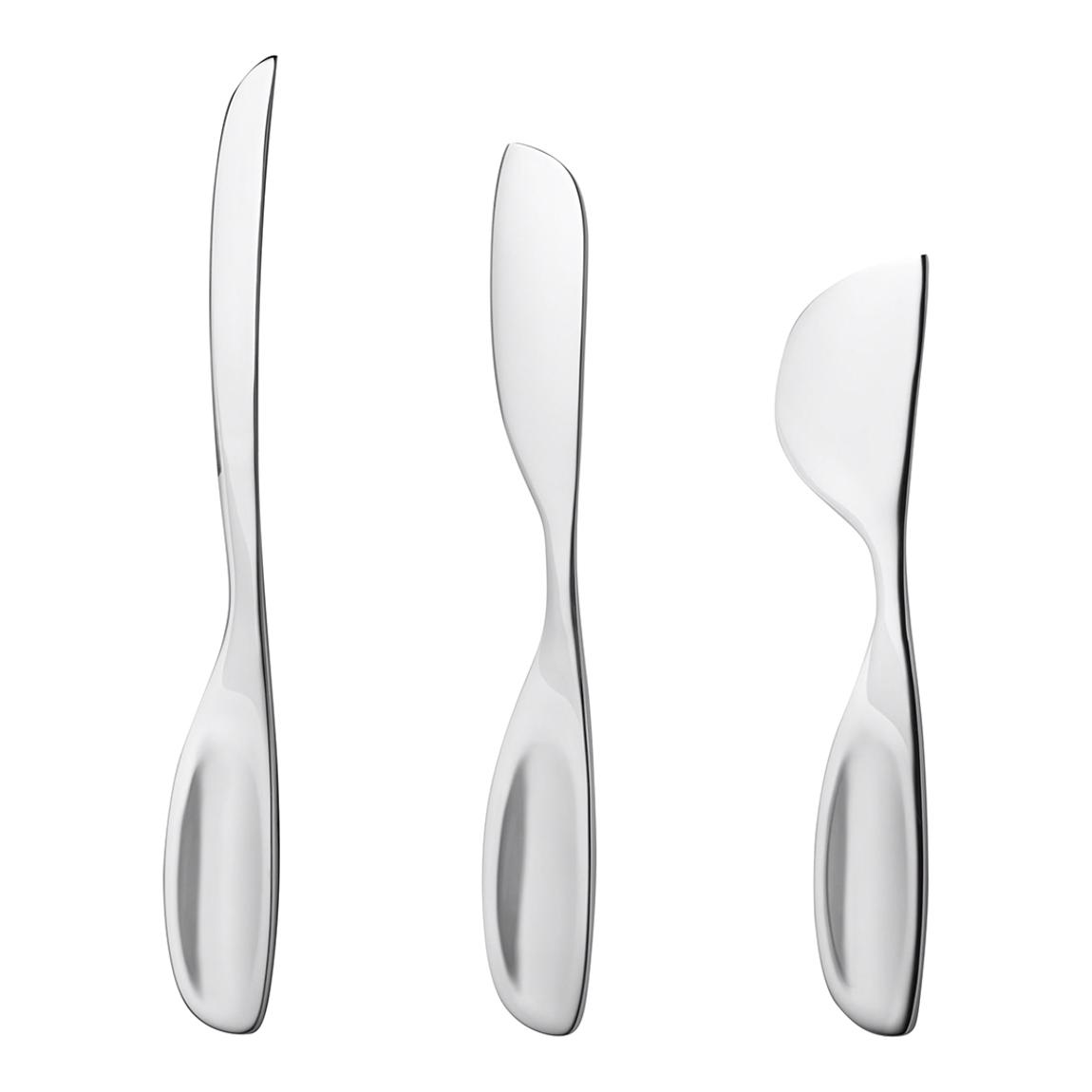 Set of 3 Alfredo Stainless Steel Cheese Knives main product photo