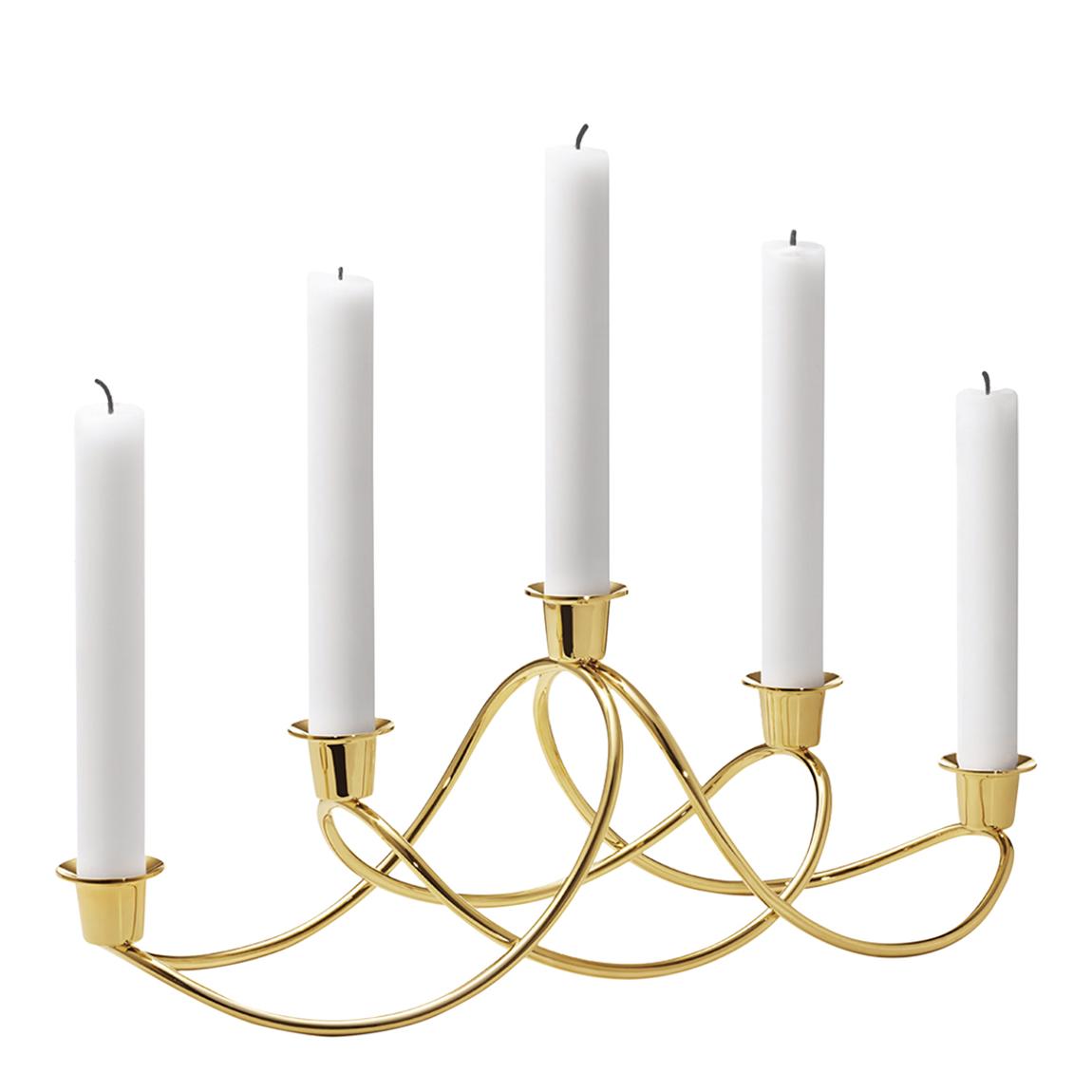 Harmony Candleholder 18kt Gold Plated Stainless Steel main product photo