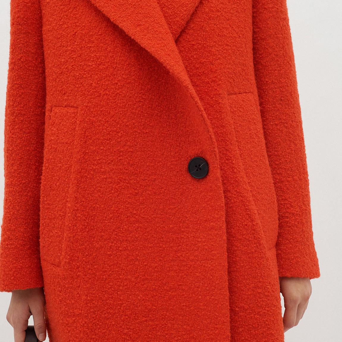 Orange Wool Blend Full Length Coat main product photo