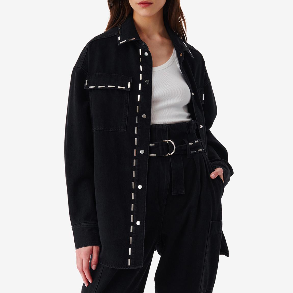 Black Contrast Stitch Shirt main product photo