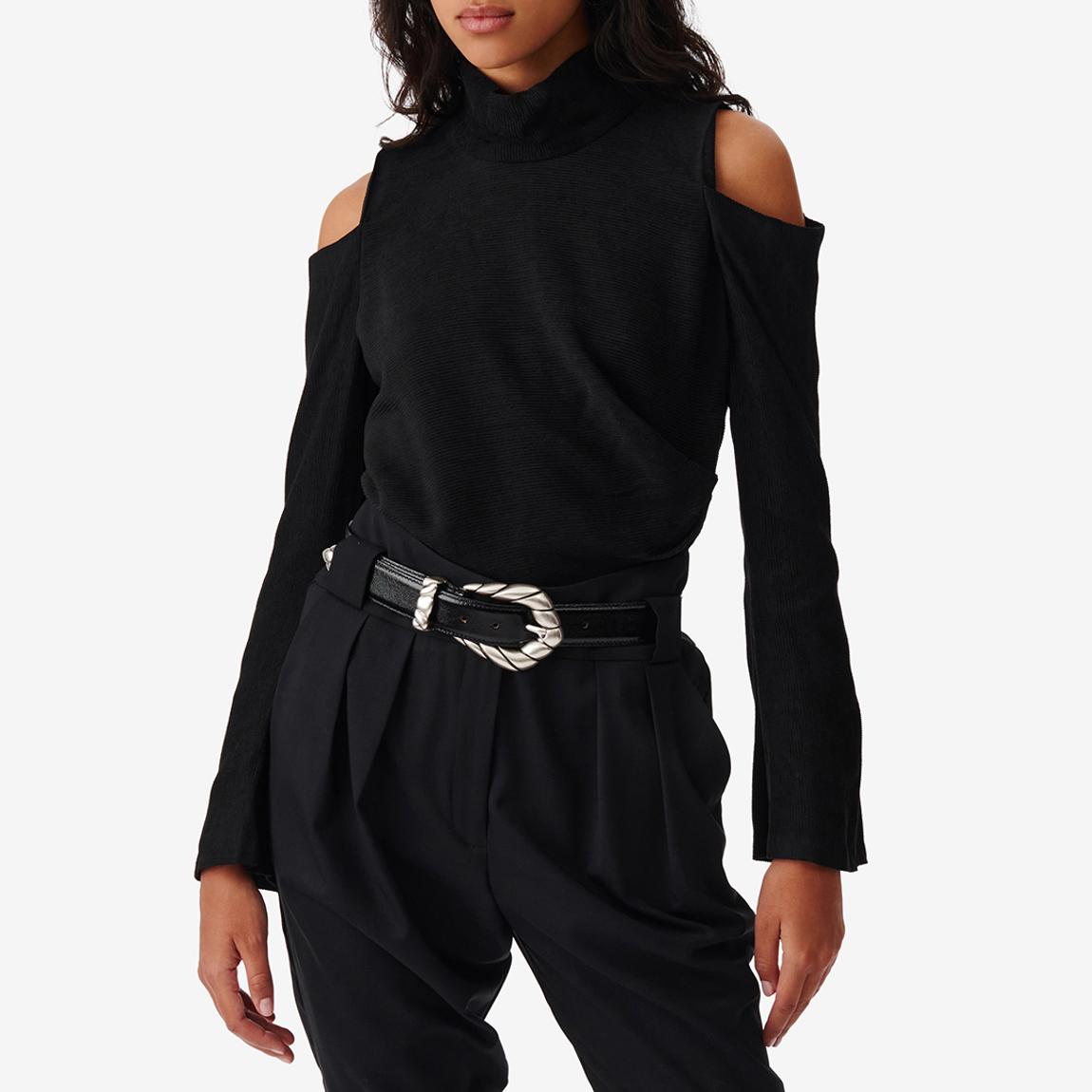 Black Cold-Shoulder Top main product photo