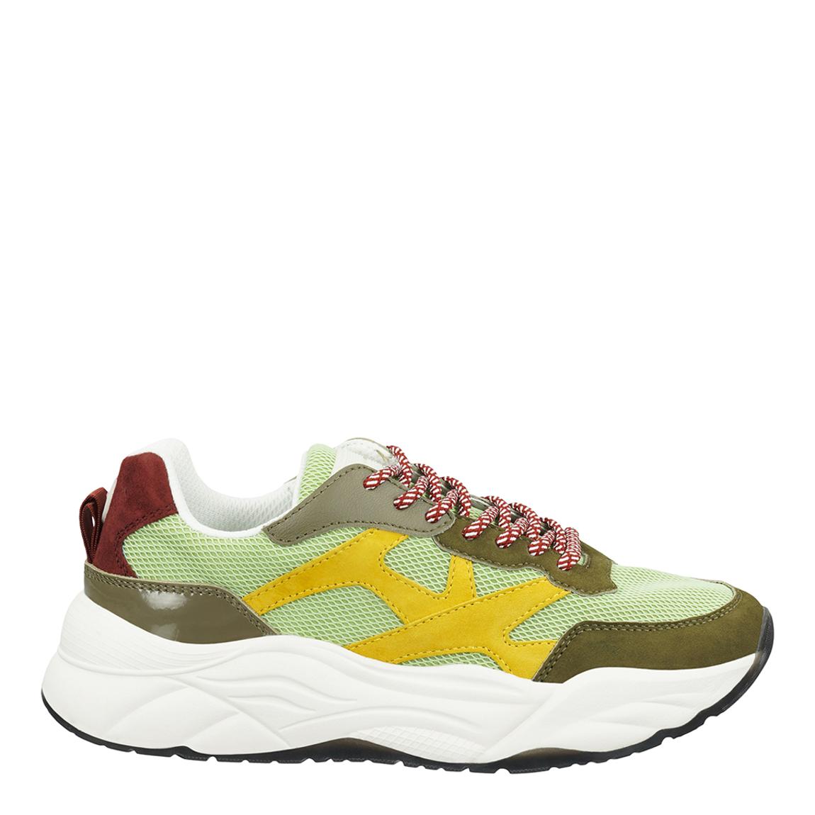 Women's Green Multi Suede Trainers main product photo