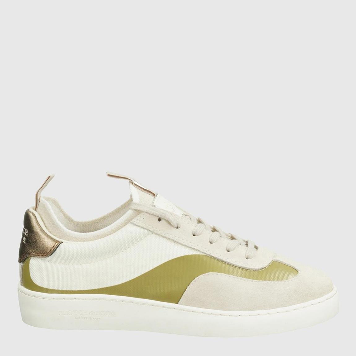 Women's White/Green Plakka Trainer main product photo