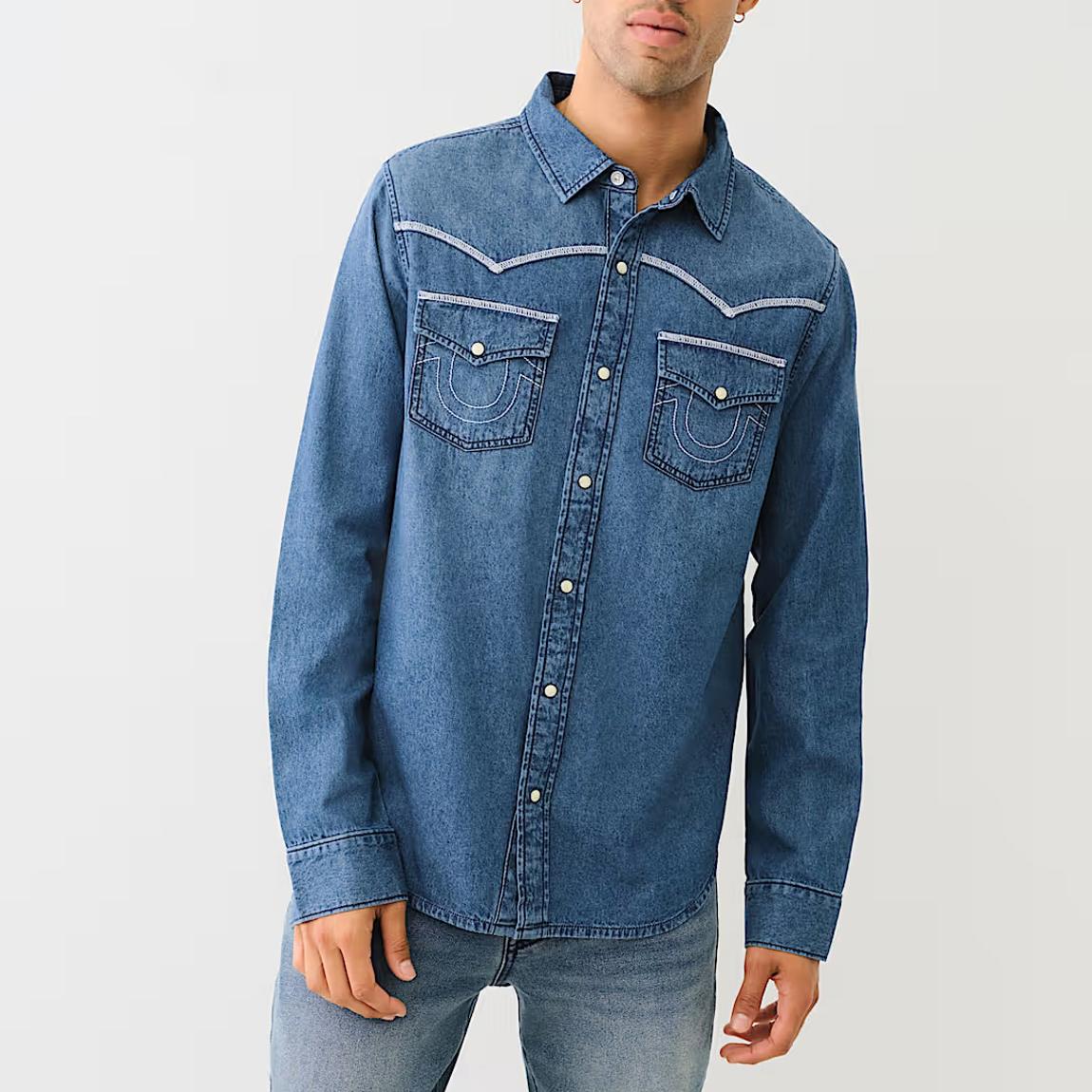 Blue Lock Stitch Denim Shirt main product photo