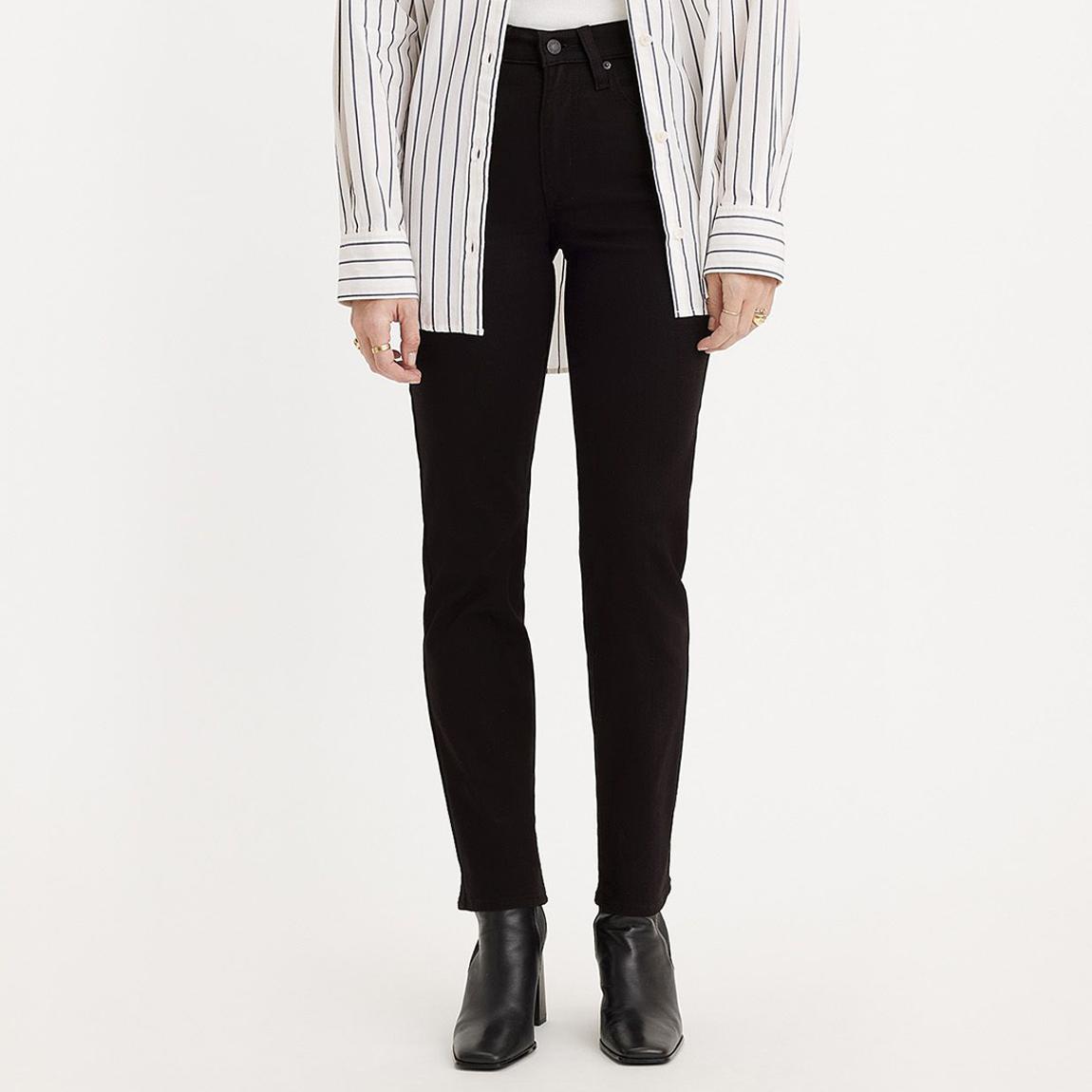Black 724™ High Rise Straight Stretch Jeans main product photo