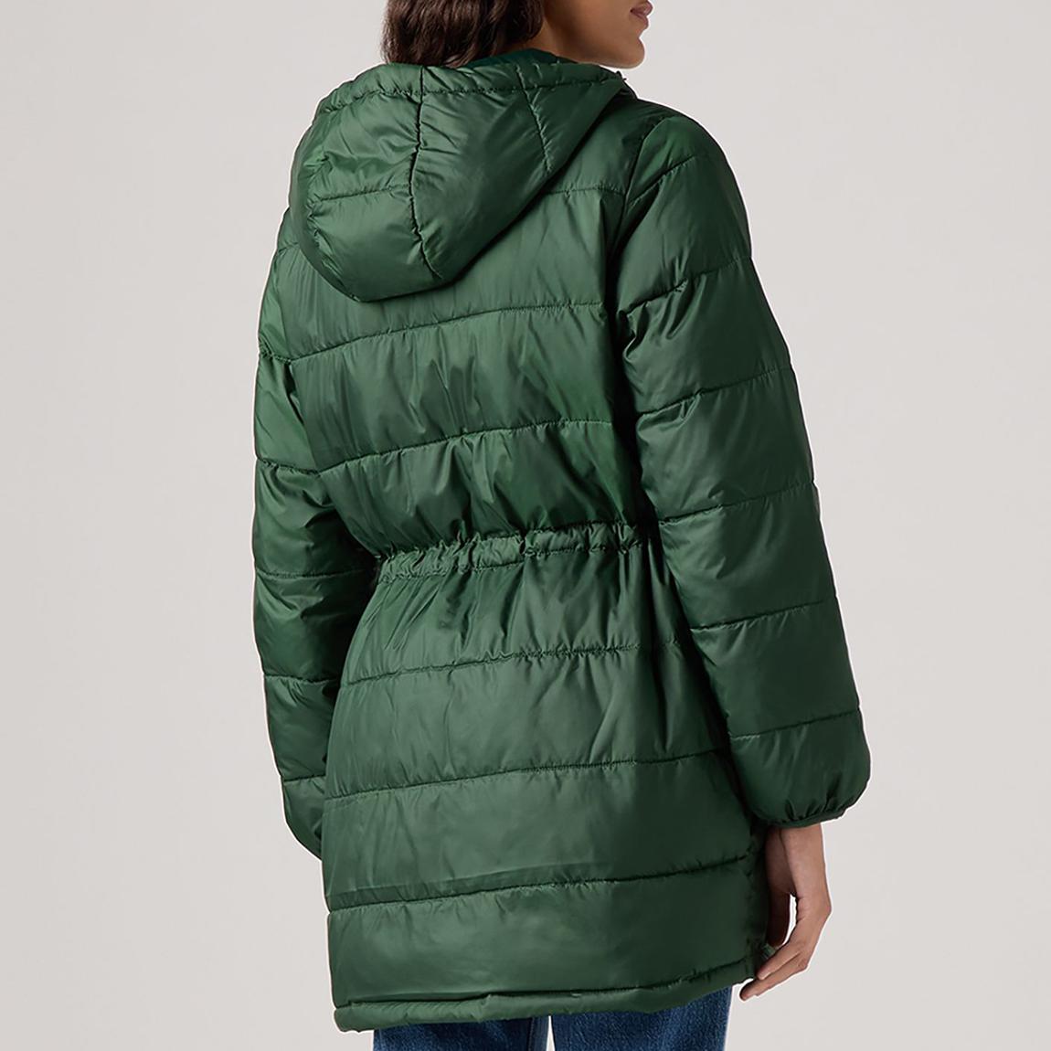 Python Green Poly Midi Jacket main product photo