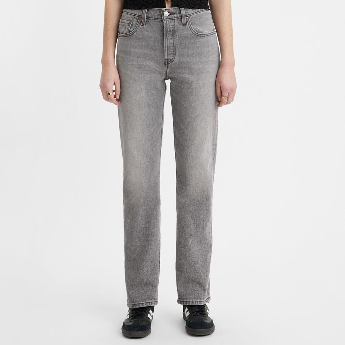 Grey 501® Straight Stretch Jeans main product photo